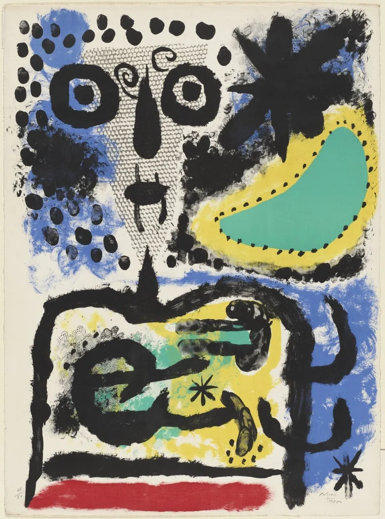 Untitled, by Joan Miró, ink, 1955