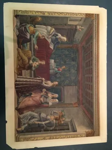 Copy after the Birth of St John the Baptist, Domenico Ghirlandaio in the Tornabuoni Chapel, Santa Maria Novella (Florence)