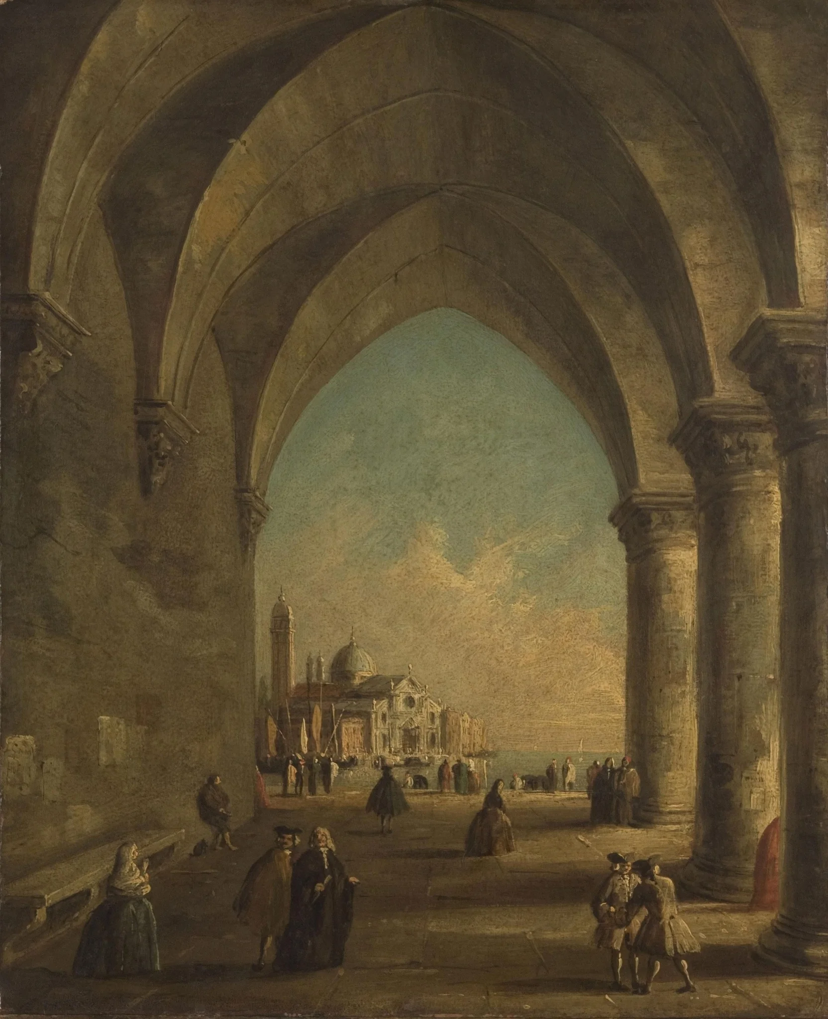 San Giorgio Maggiore Seen through the Arches of the Doge's Palace