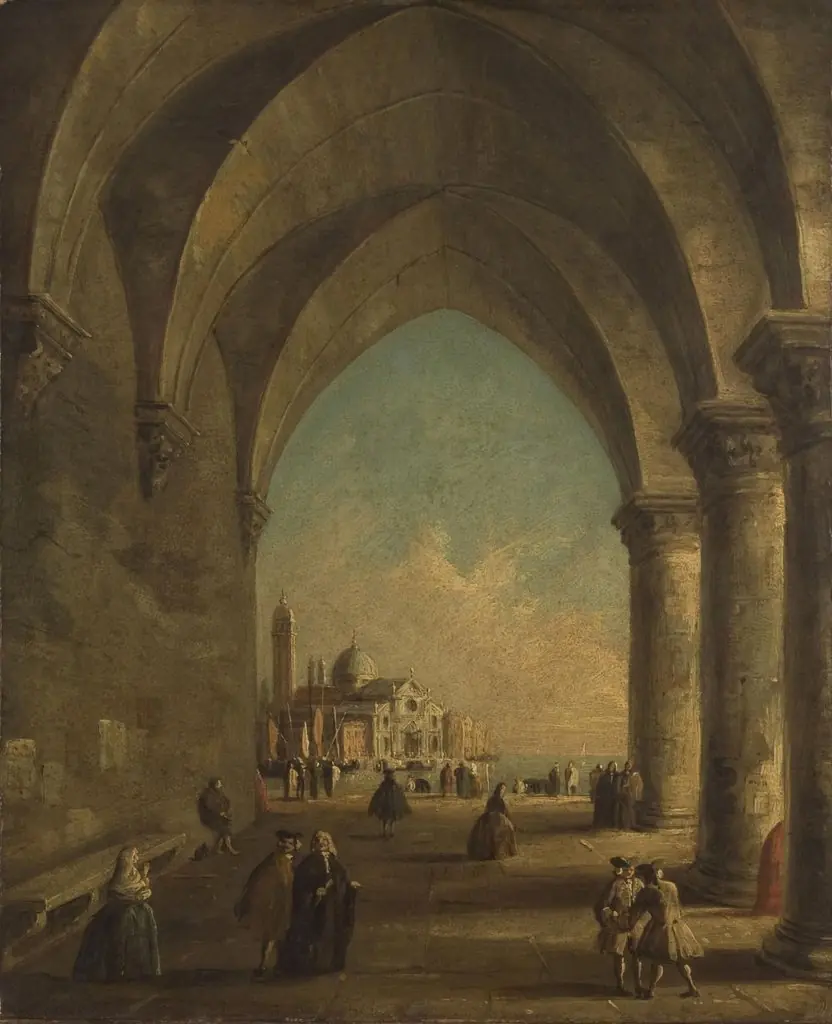 San Giorgio Maggiore Seen through the Arches of the Doge's Palace