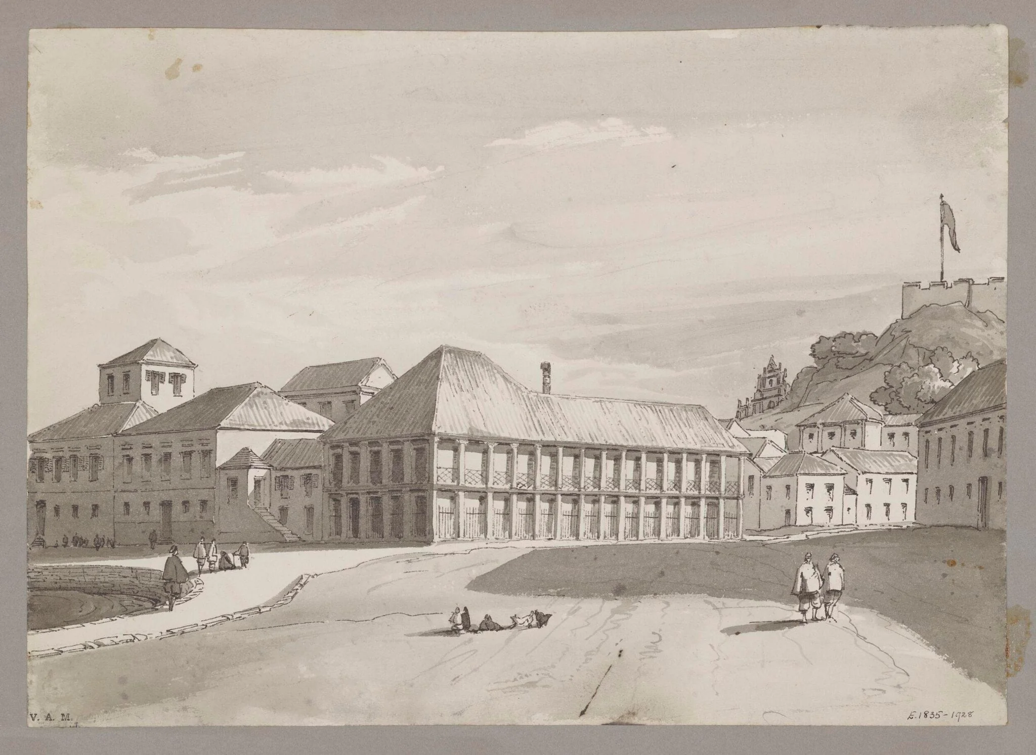 House of Mr. Whiteman ("the forty-pillared house"), Macao, by Unknown, 19