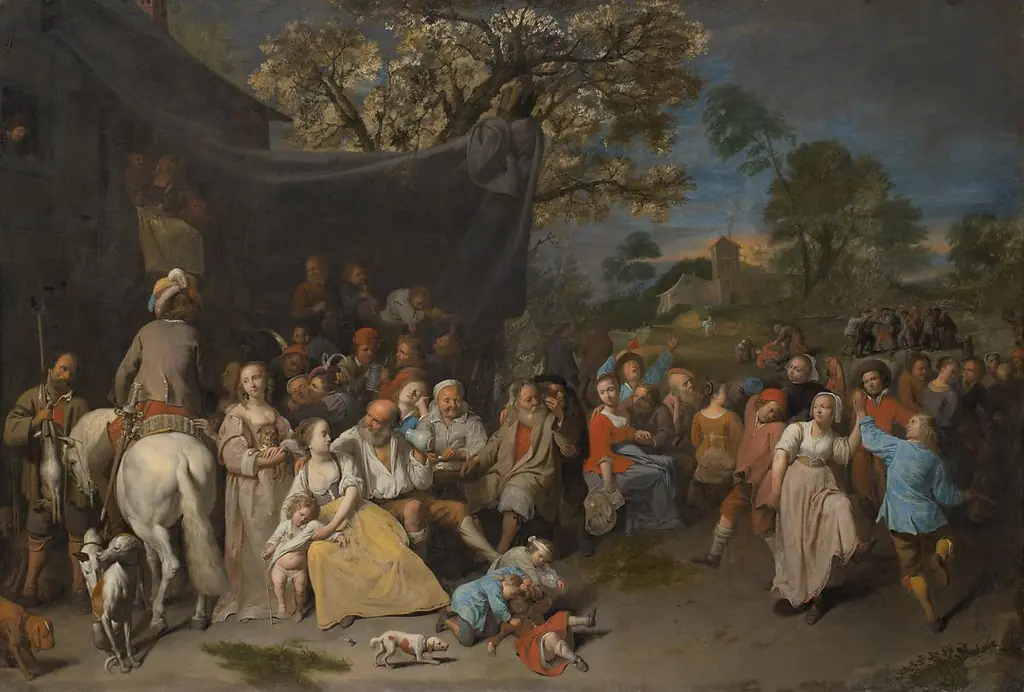 Farmers entertaining themselves (kermess)