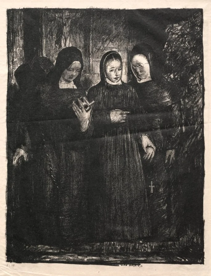 The Novitiate, by George Bellows, 1916