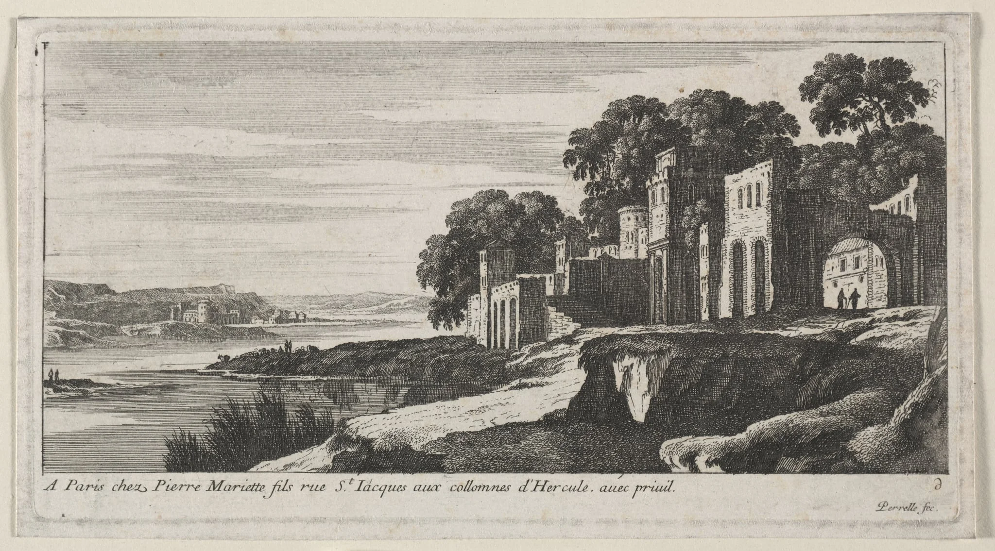 Landscape, by Gabriel Perelle, 1604
