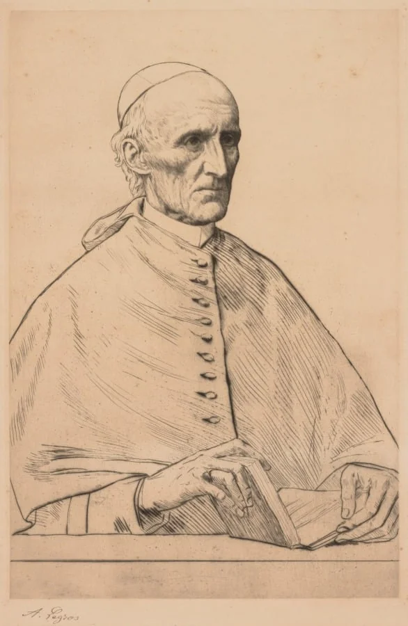 Cardinal Manning, by Alphonse Legros, 1884