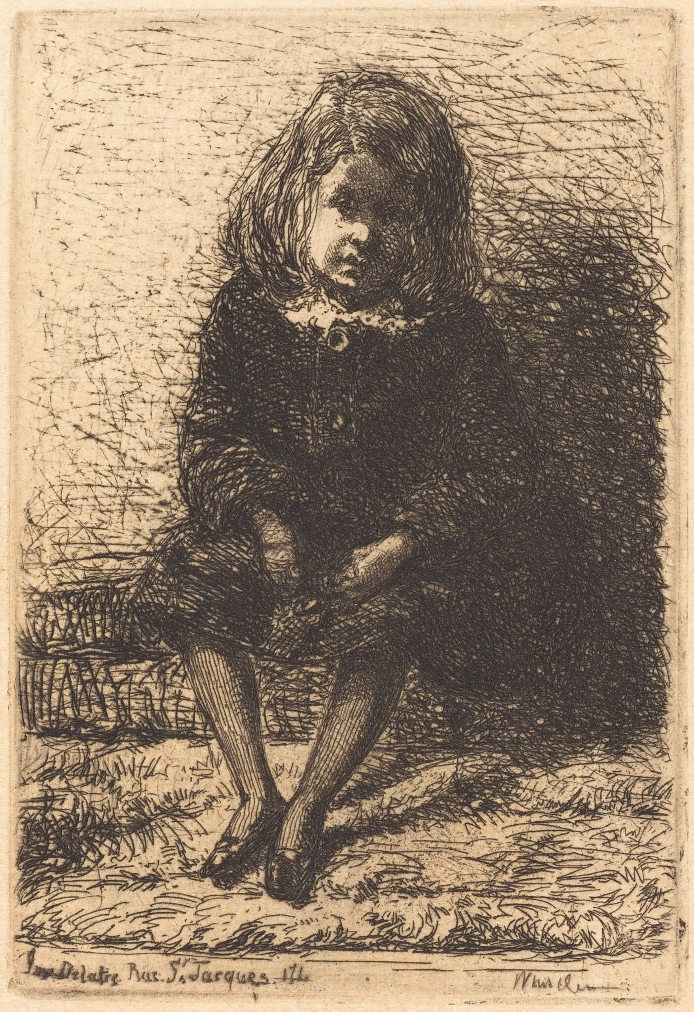 Little Arthur, by James McNeill Whistler, ink, 1858