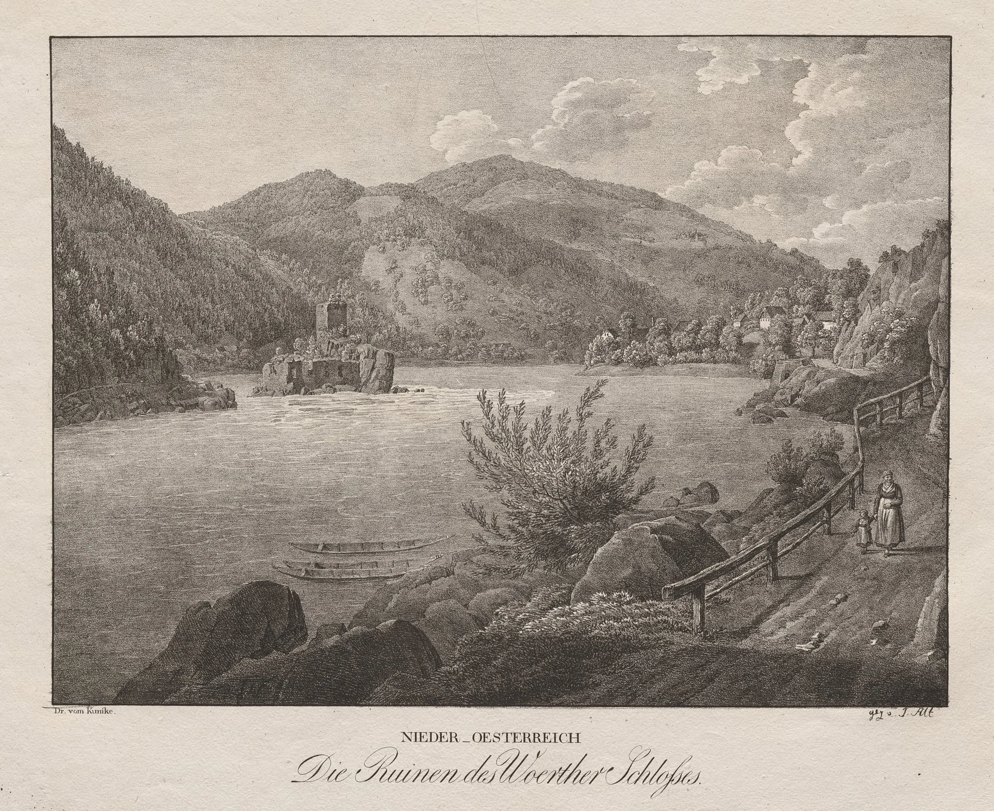 Nieder-oesterreich, Die Ruinen des Woerther Schlosses