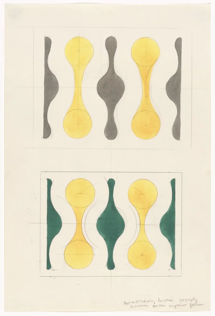 Untitled, by Paul Feeley, watercolor, 1965
