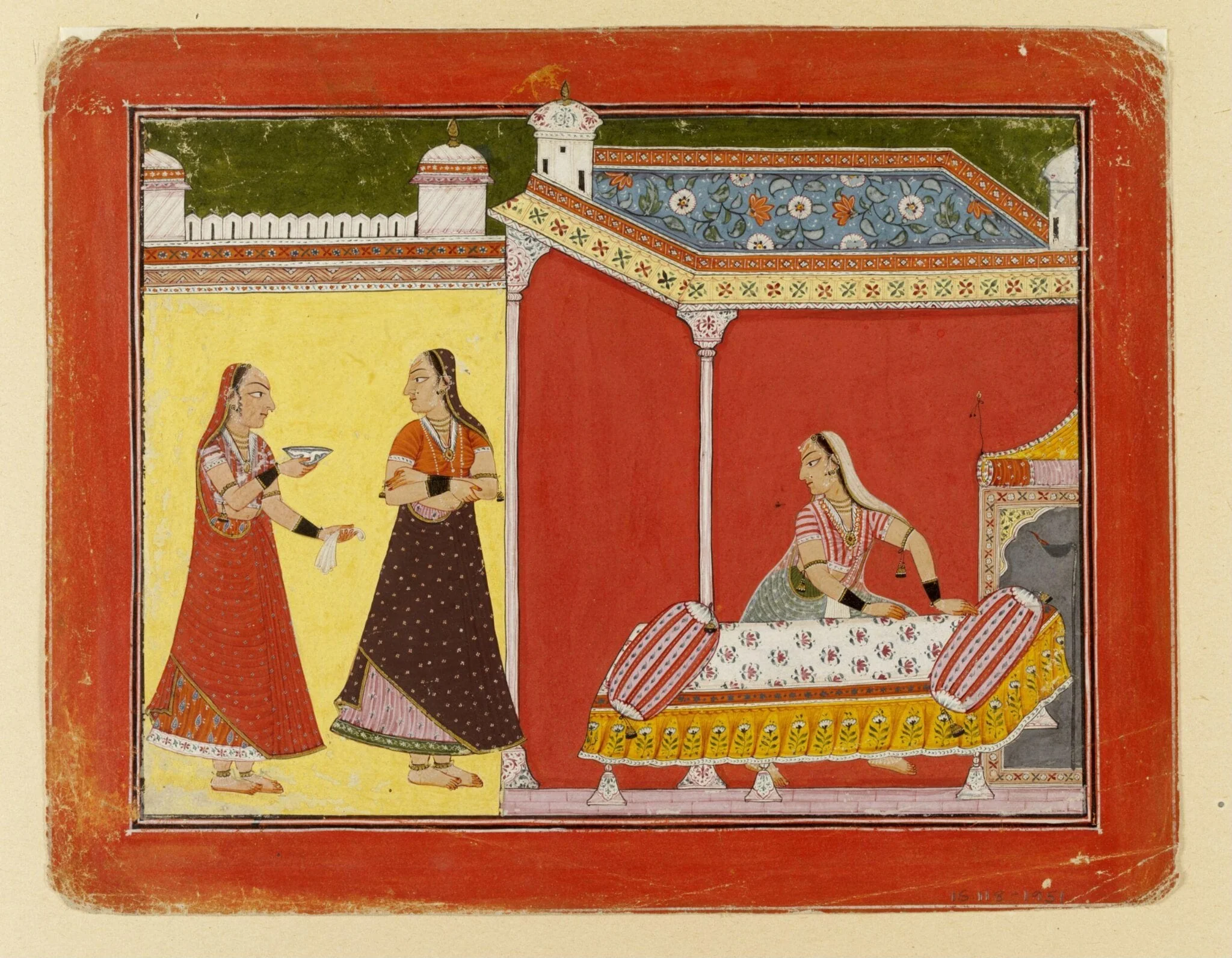 Radha, by Unknown, paint, 1690