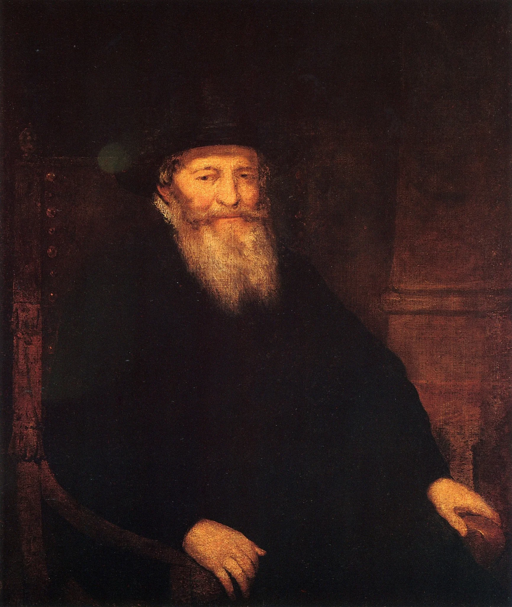 Portrait of Burgomaster, by Unknown, oil