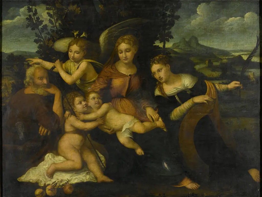Holy Family with Saint Catherine