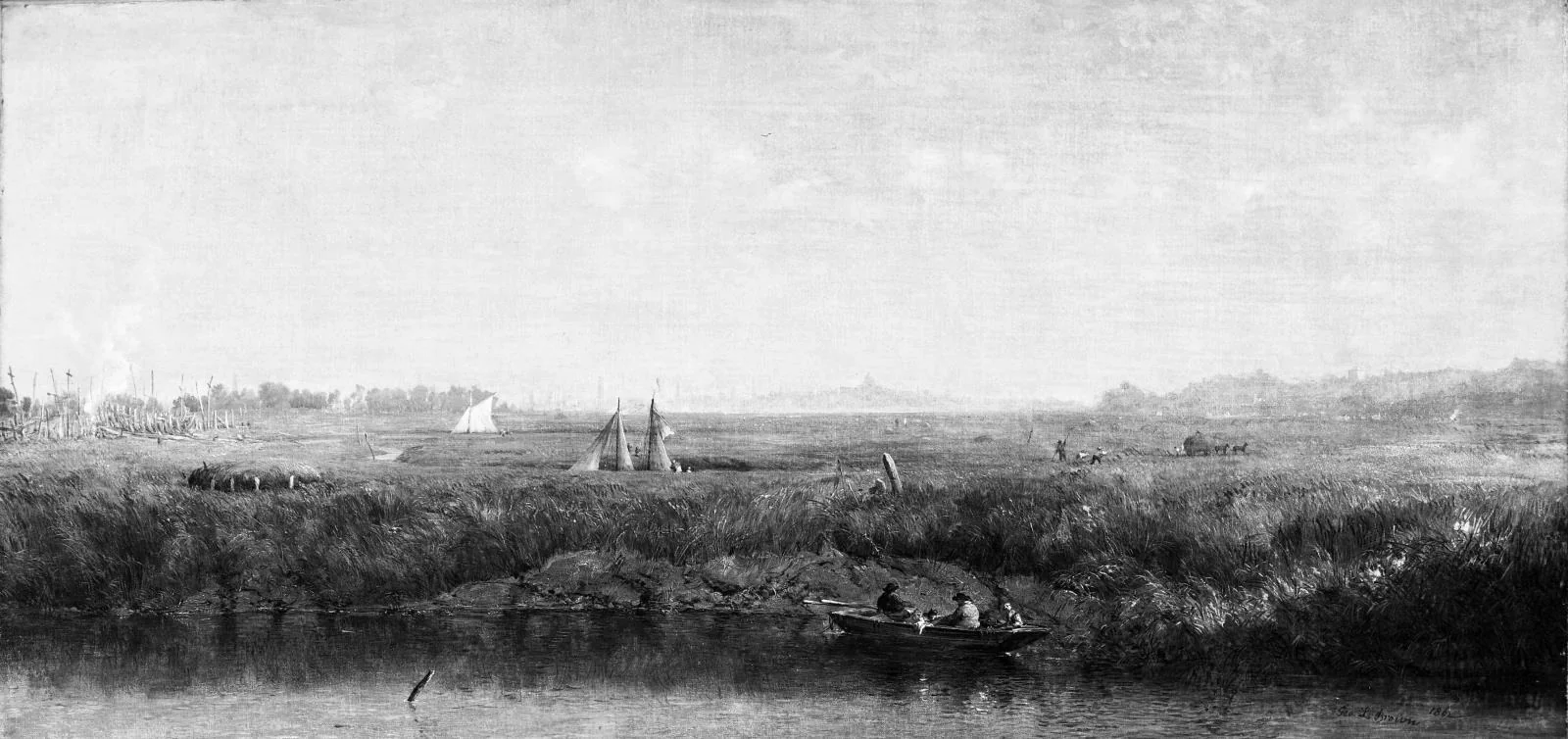 Medford Marshes, by George Loring Brown, oil, 1861