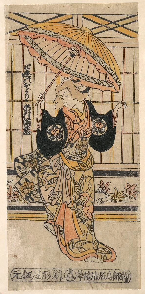 Untitled, by Torii Kiyomasu I, ink, 1706