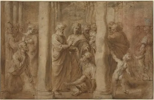 The Miracle of the Lame Man Healed by Saint Peter and Saint John