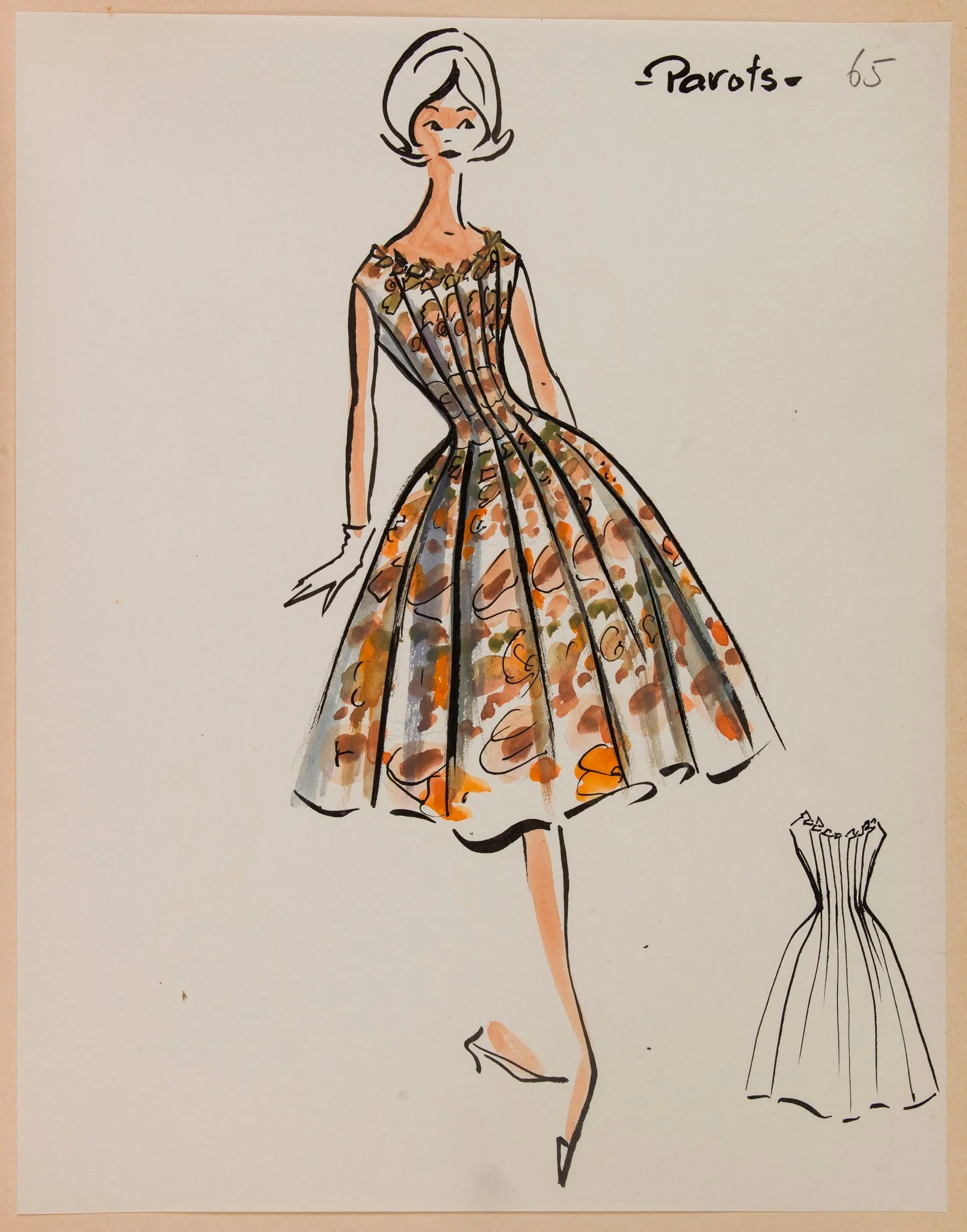Pavots, by Carven, 1958