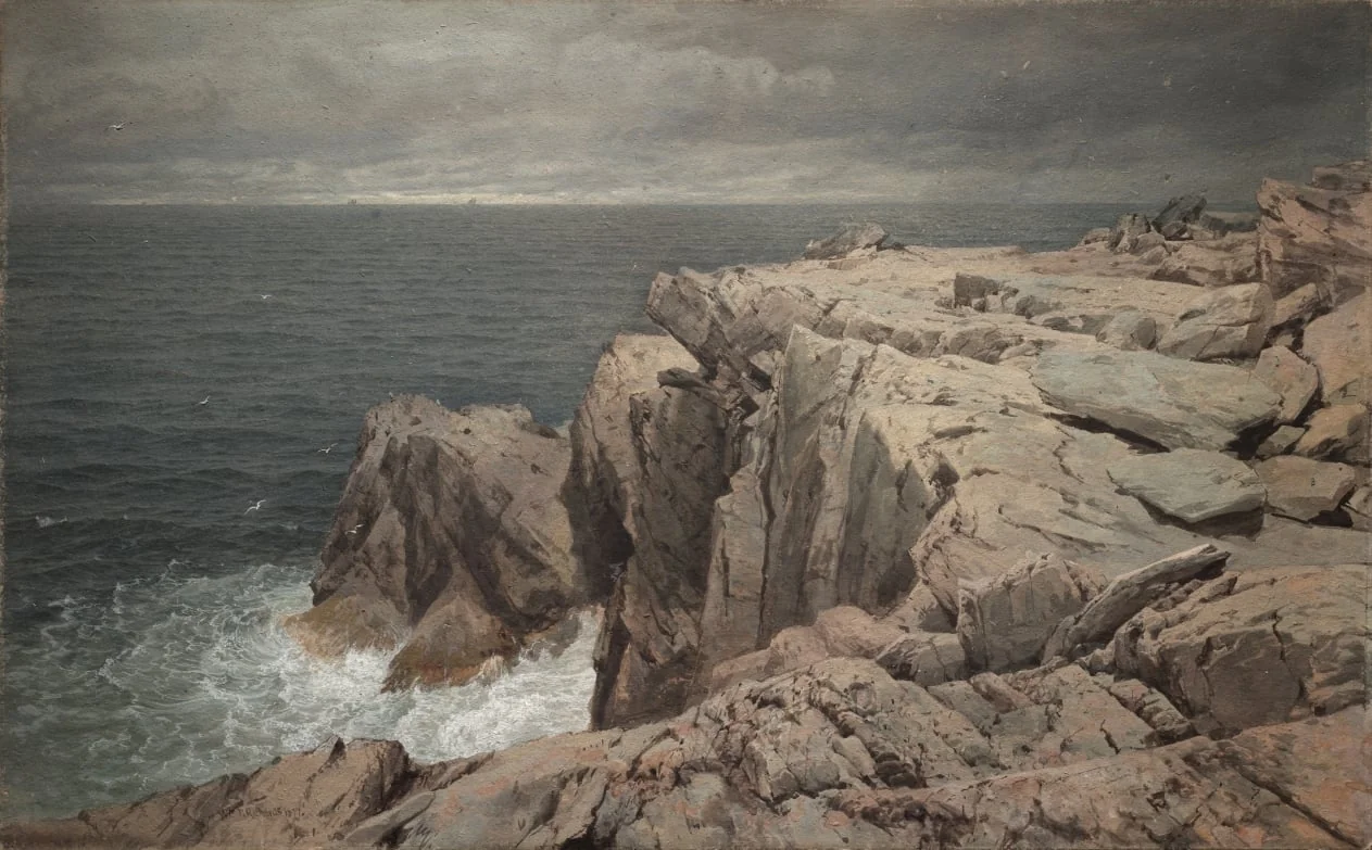 Cormorant Cliff, Jamestown, Rhode Island, by William Trost Richards, 1877