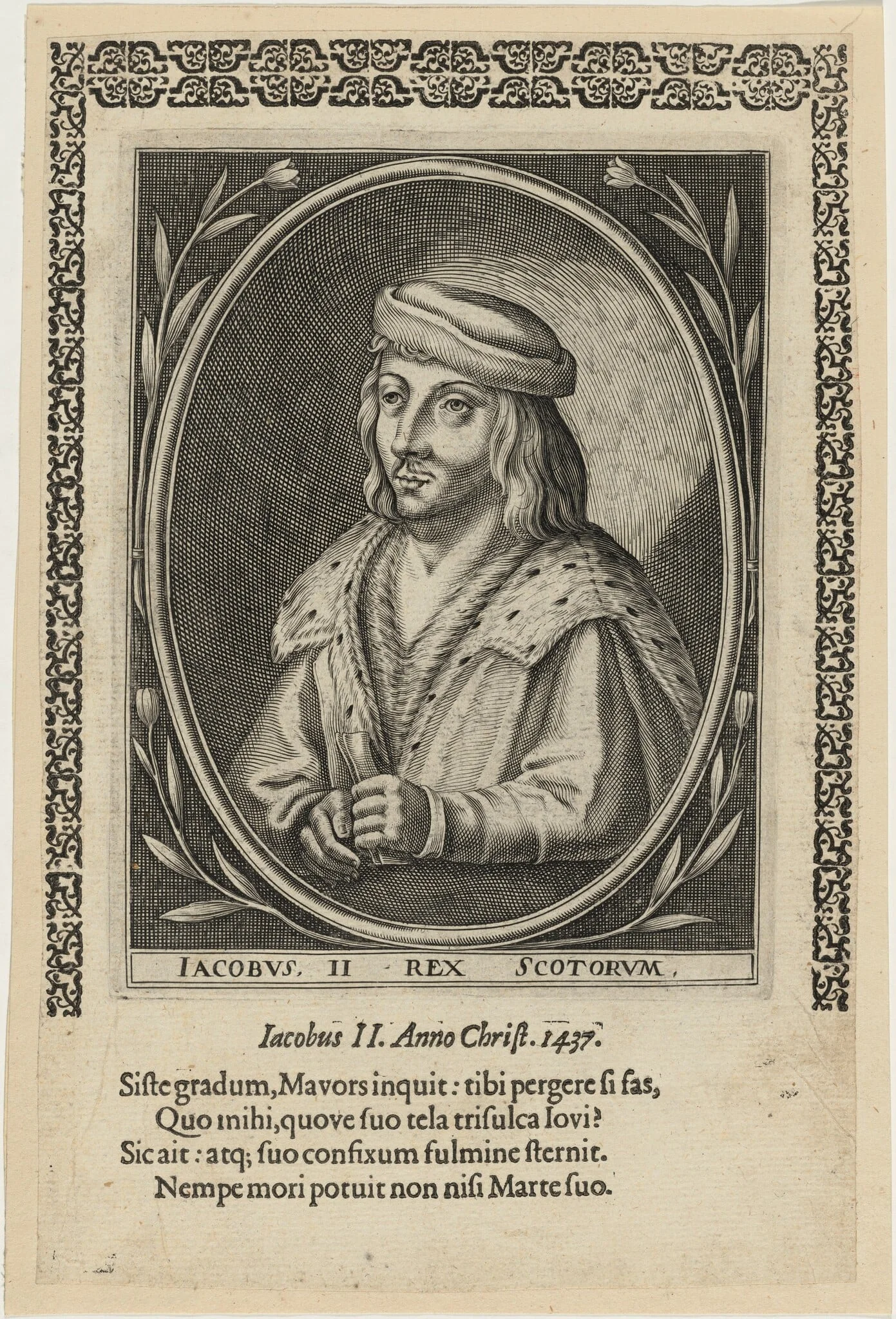 James II, King of Scotland, by Unknown 19th Century, ink, 1603