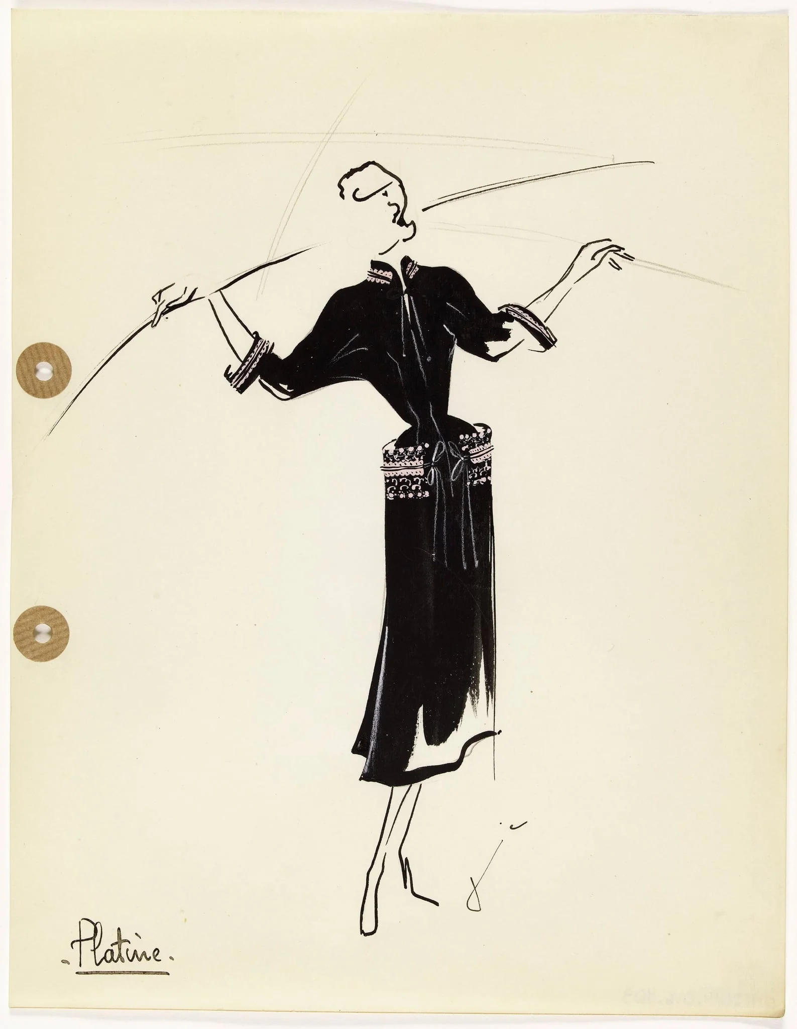 'Platine', by Marie-Louise Carven, 1949