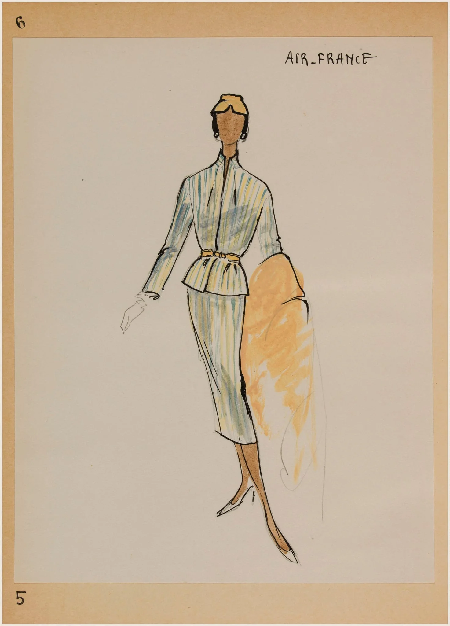 Air-France, by Carven, 1956
