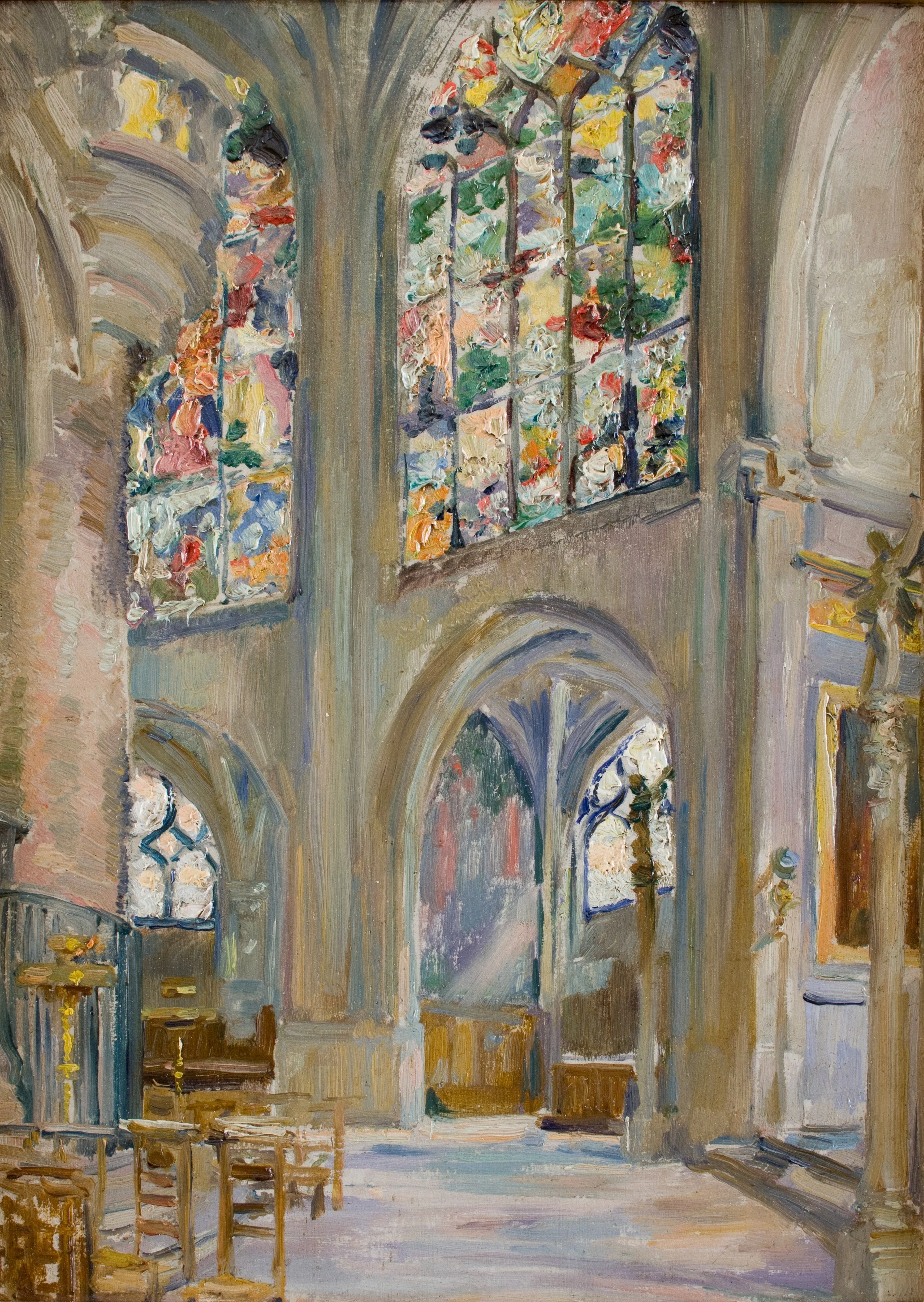 Interior of the Church of St. Étienne in Paris