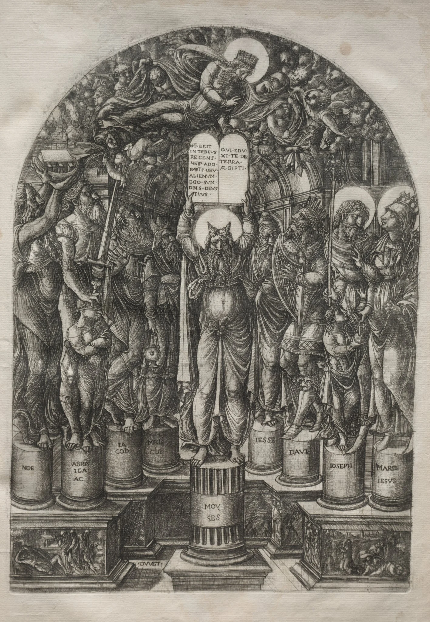 Moses Surrounded by the Patriarchs, by Jean Duvet, 1561