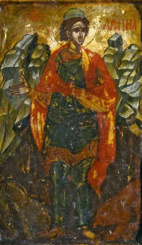 Daniel in the Lion's Den (one side of a two-sided panel)