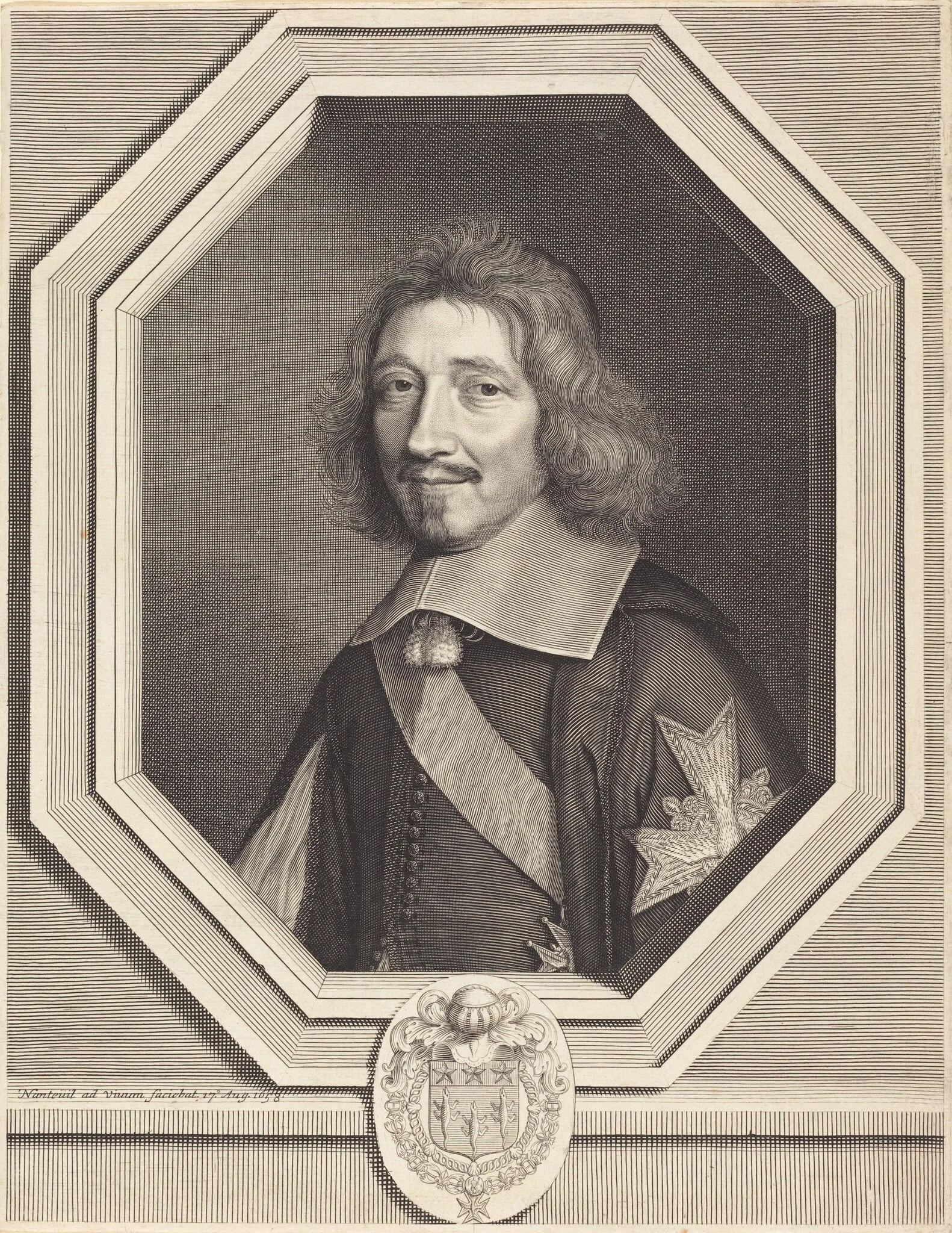 Chancellor Michel Le Tellier, by Robert Nanteuil, ink, 1658