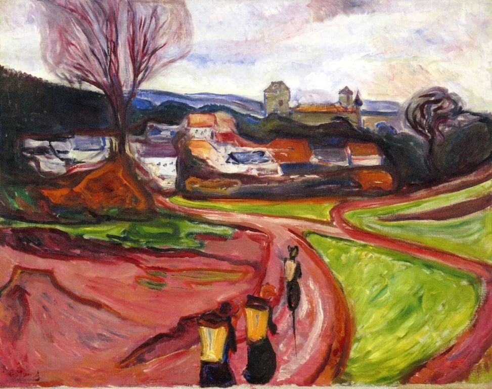 Elgersburg, by Edvard Munch, oil, 1905