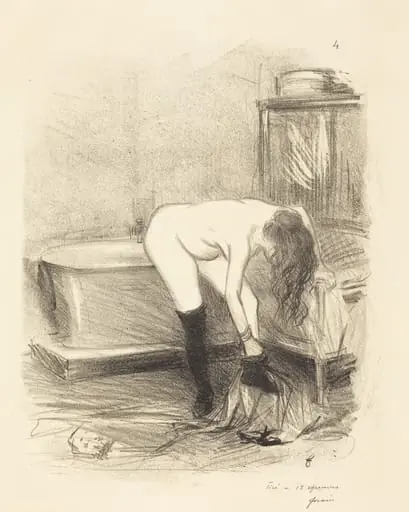 Le bain (planche en hauteur) (The Bath) (vertical plate)