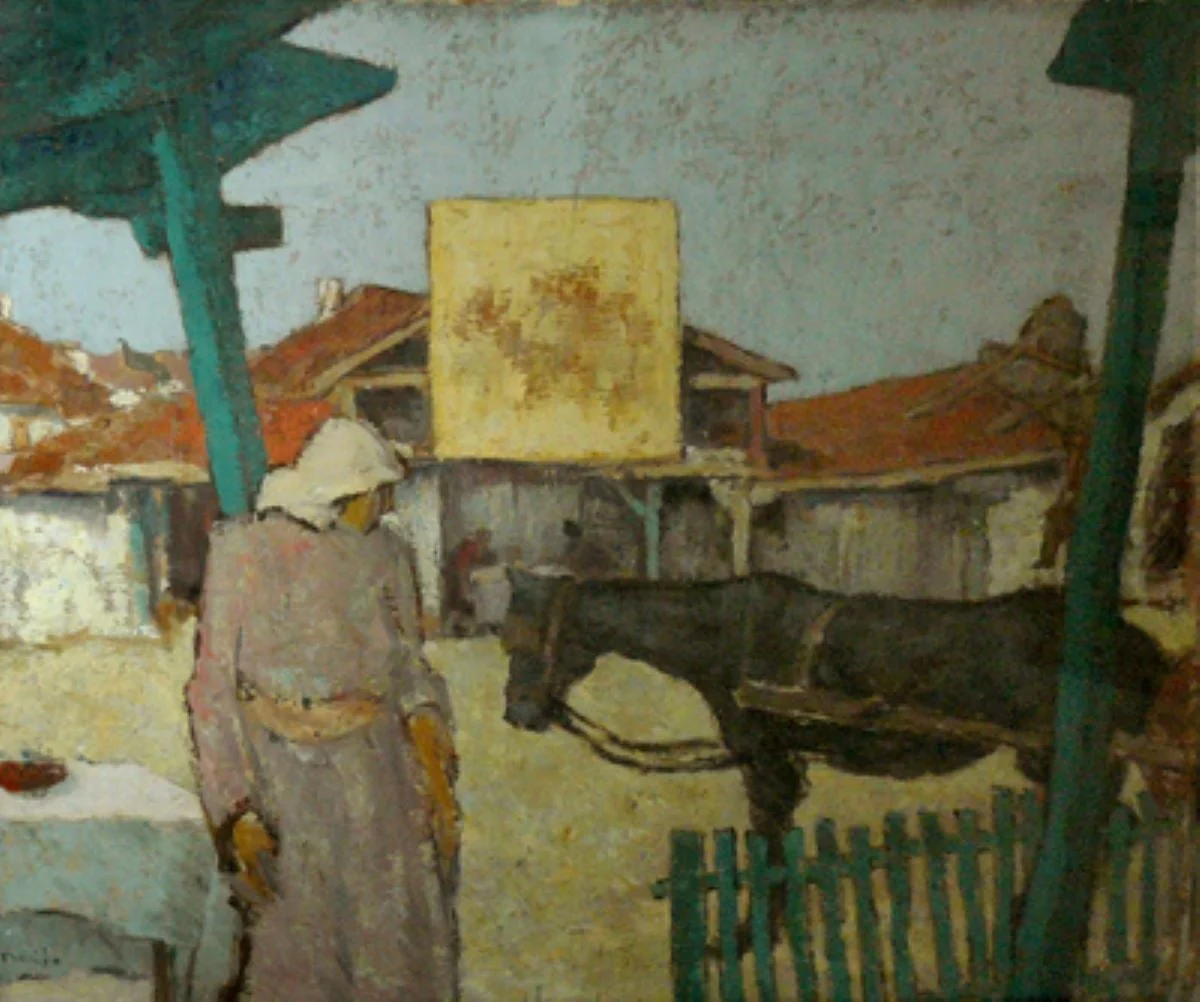 În mahala, by Nicolae Tonitza, 1923
