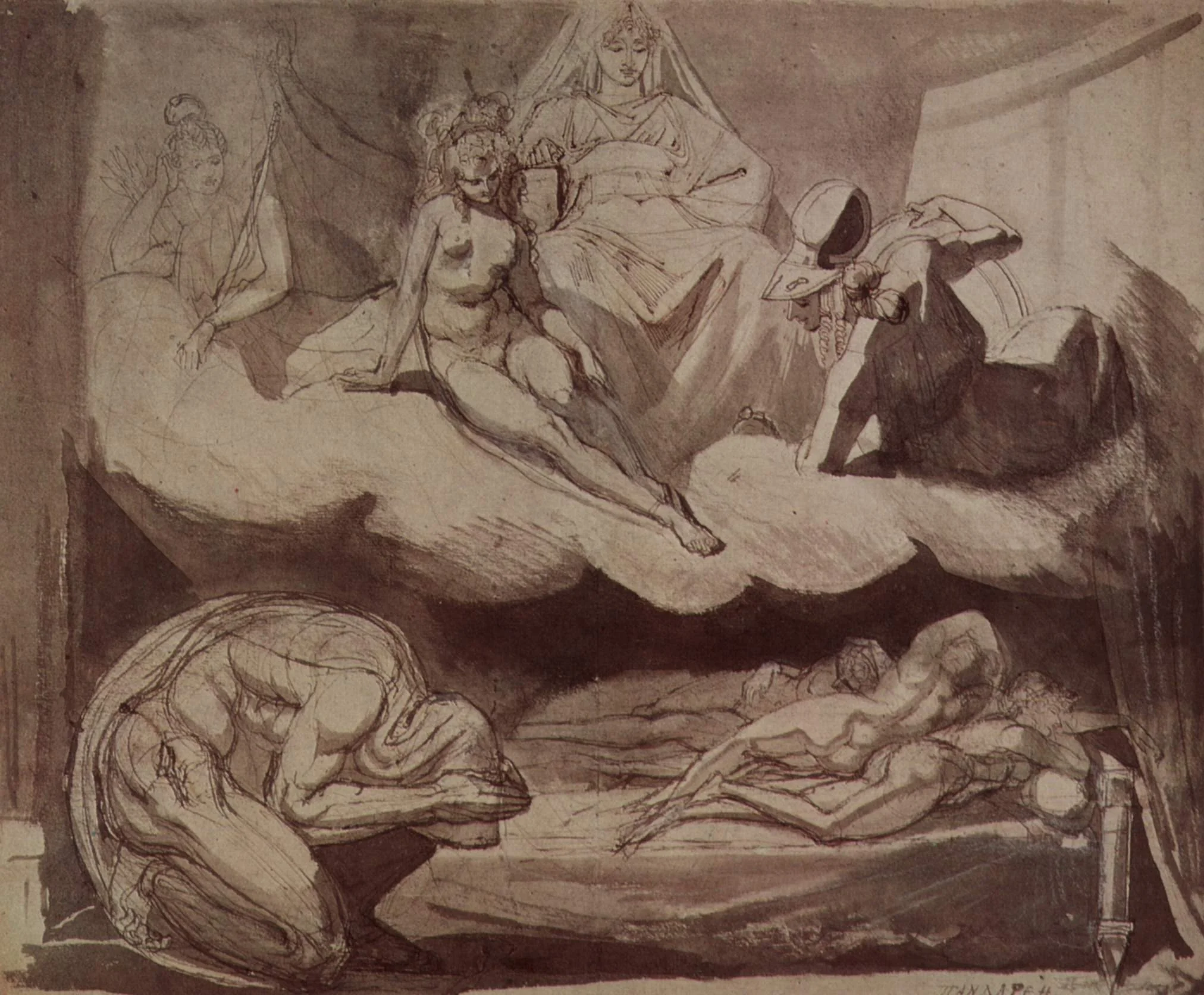 The Daughters of Pandareos, by Henry Fuseli, unspecified, 1798