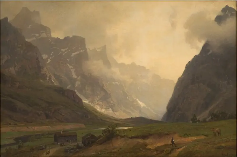 The Troll Peaks in Romsdalen: The Foot of Romsdalshorn to the Right
