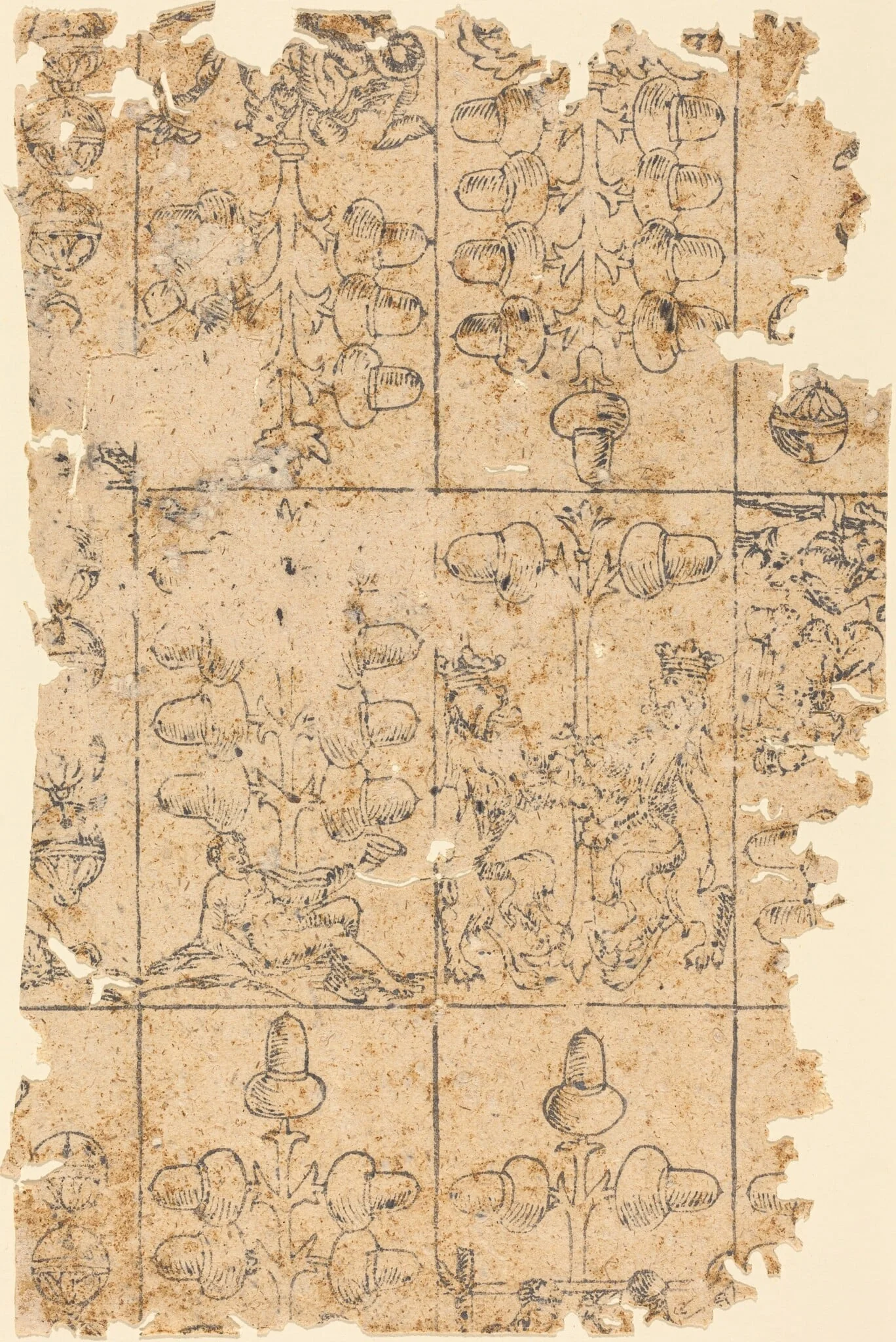 Playing Card, by German 16th Century, ink, 1550