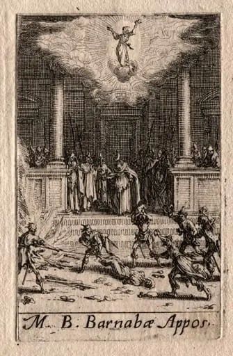 The Martyrdom of the Apostles:  St. Barnabas