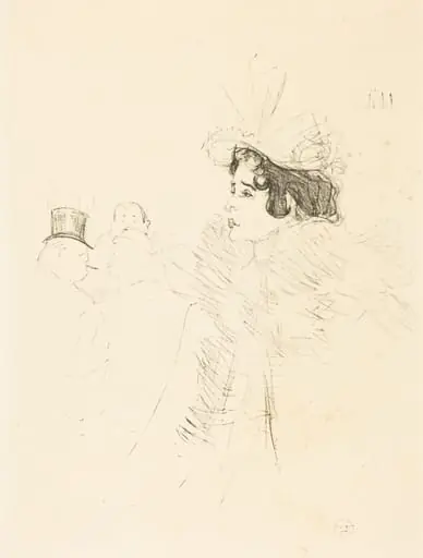 Miss May Belfort in the Irish and American Bar, rue Royale (Miss Belfort Belfort au Irish and American Bar, Rue Royale)