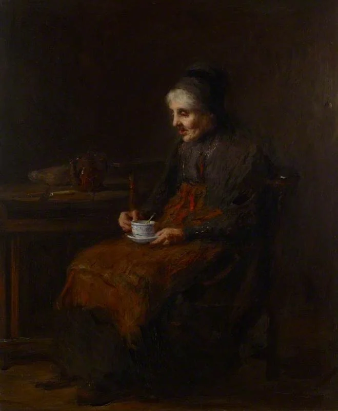 A Quiet Cup, by George Paul Chalmers, unspecified, 1865