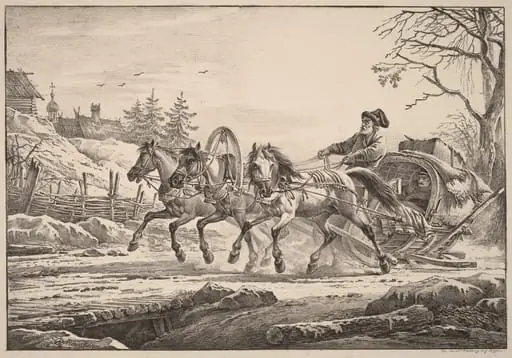 A Hired Coachman in Winter