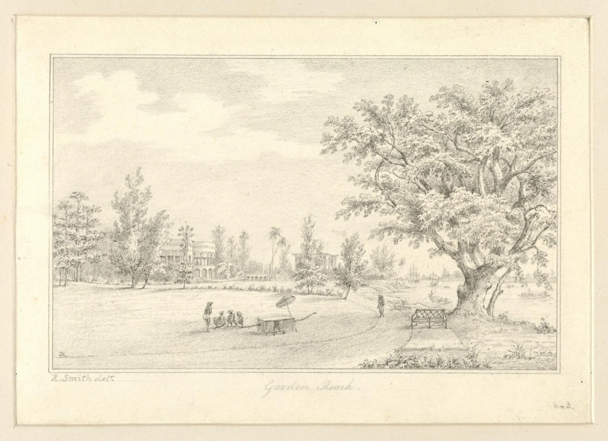 Garden Reach, by Robert Captain Smith, 1830
