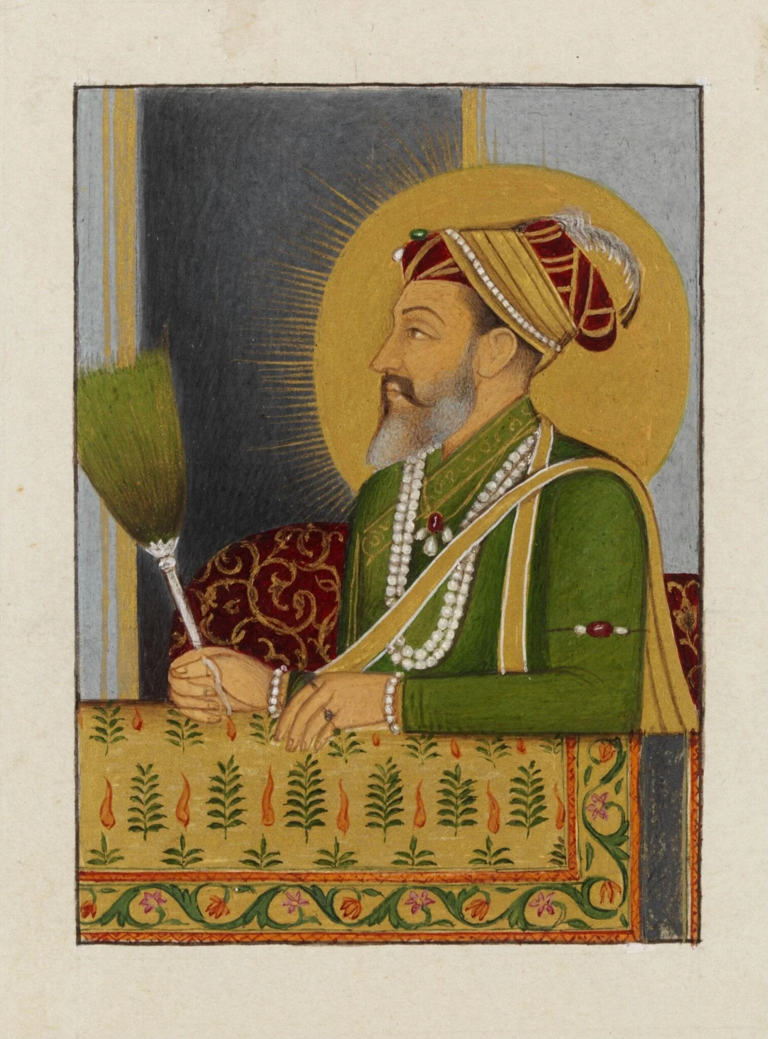 Emperor Shah Jahan, by Unknown, paint, 1890