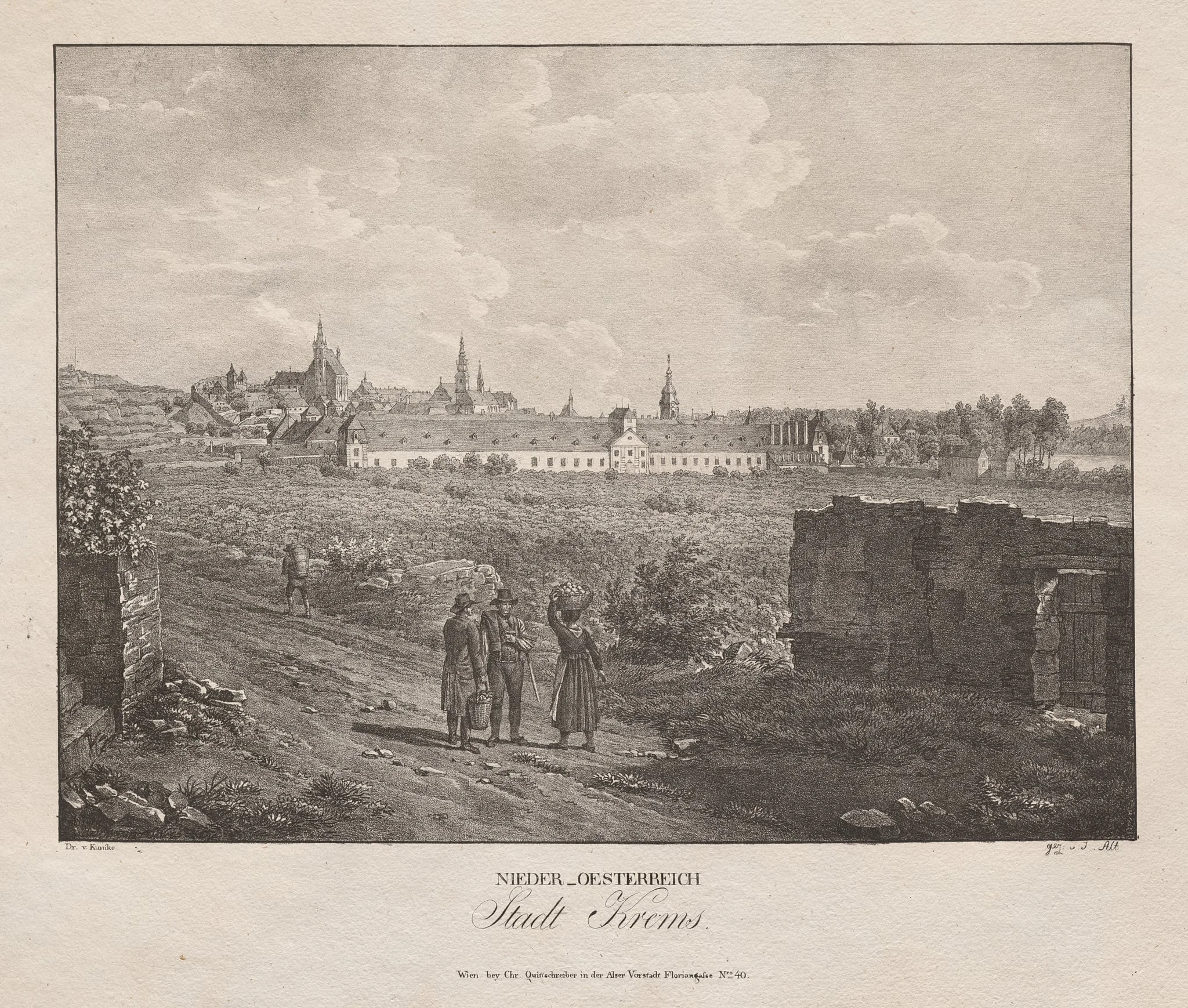 Nieder-oesterreich, Stadt Krems, by Jakob Alt, 1839