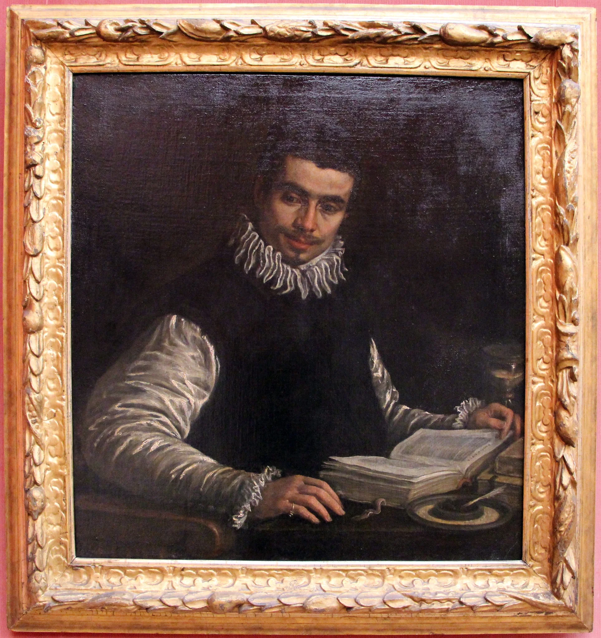 Bildnis eines jungen Mannes, by Leandro Bassano, paint, 1599