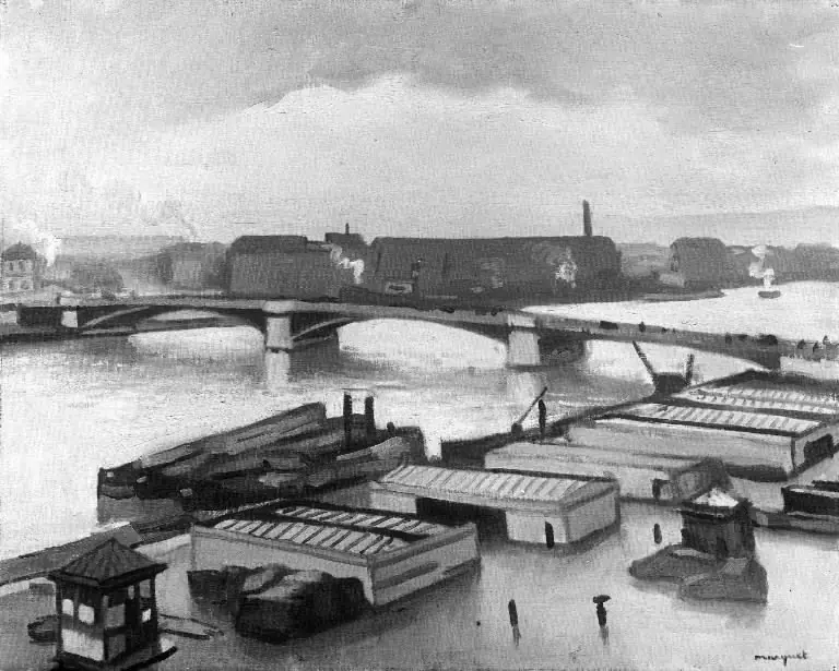 Quai de Paris at Rouen. Rainy Weather