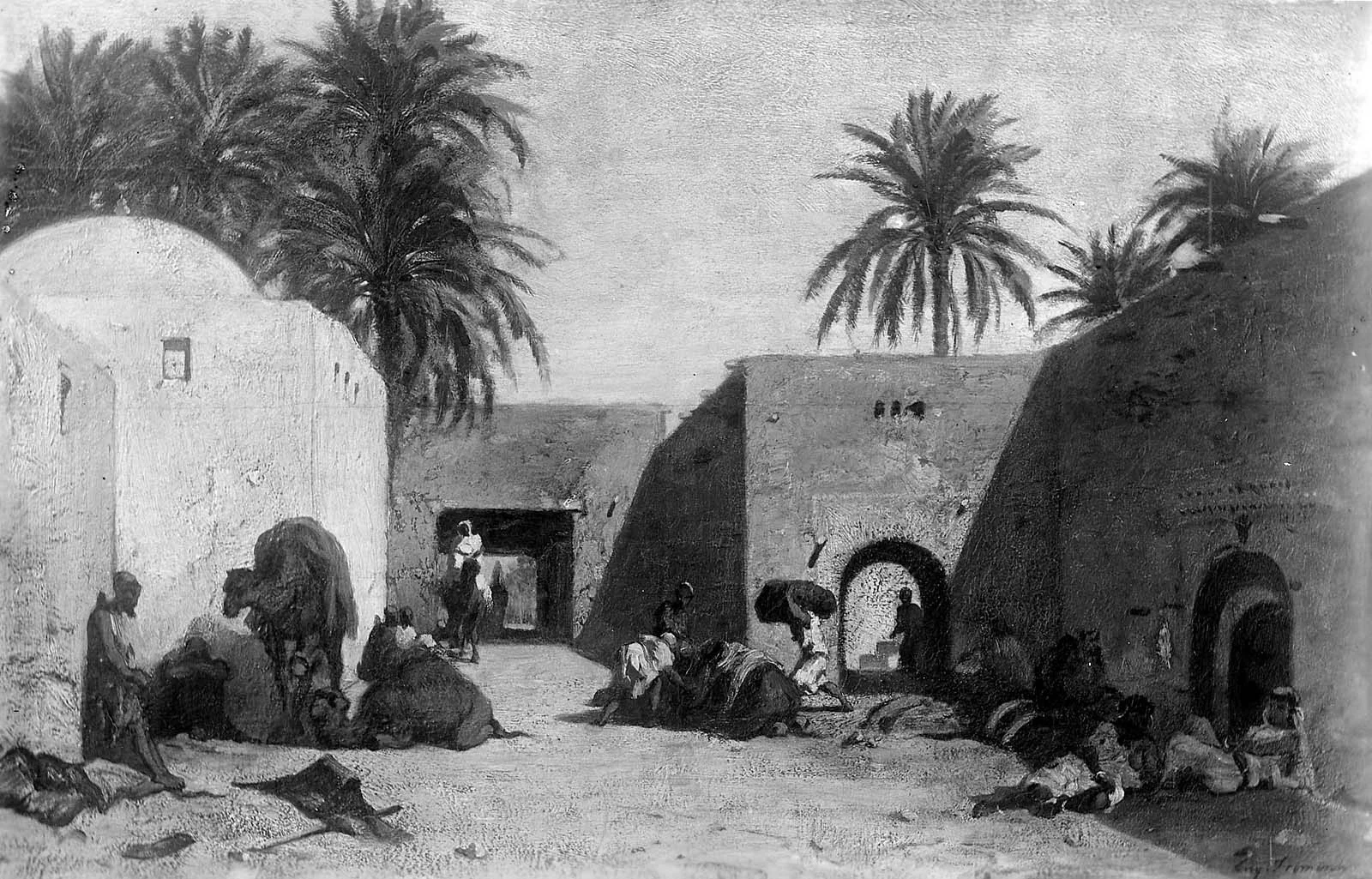 Khan in Algiers, by Eugène Fromentin, unspecified, 1858