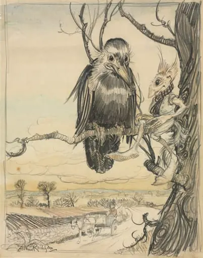 A Squirrel and a Crow