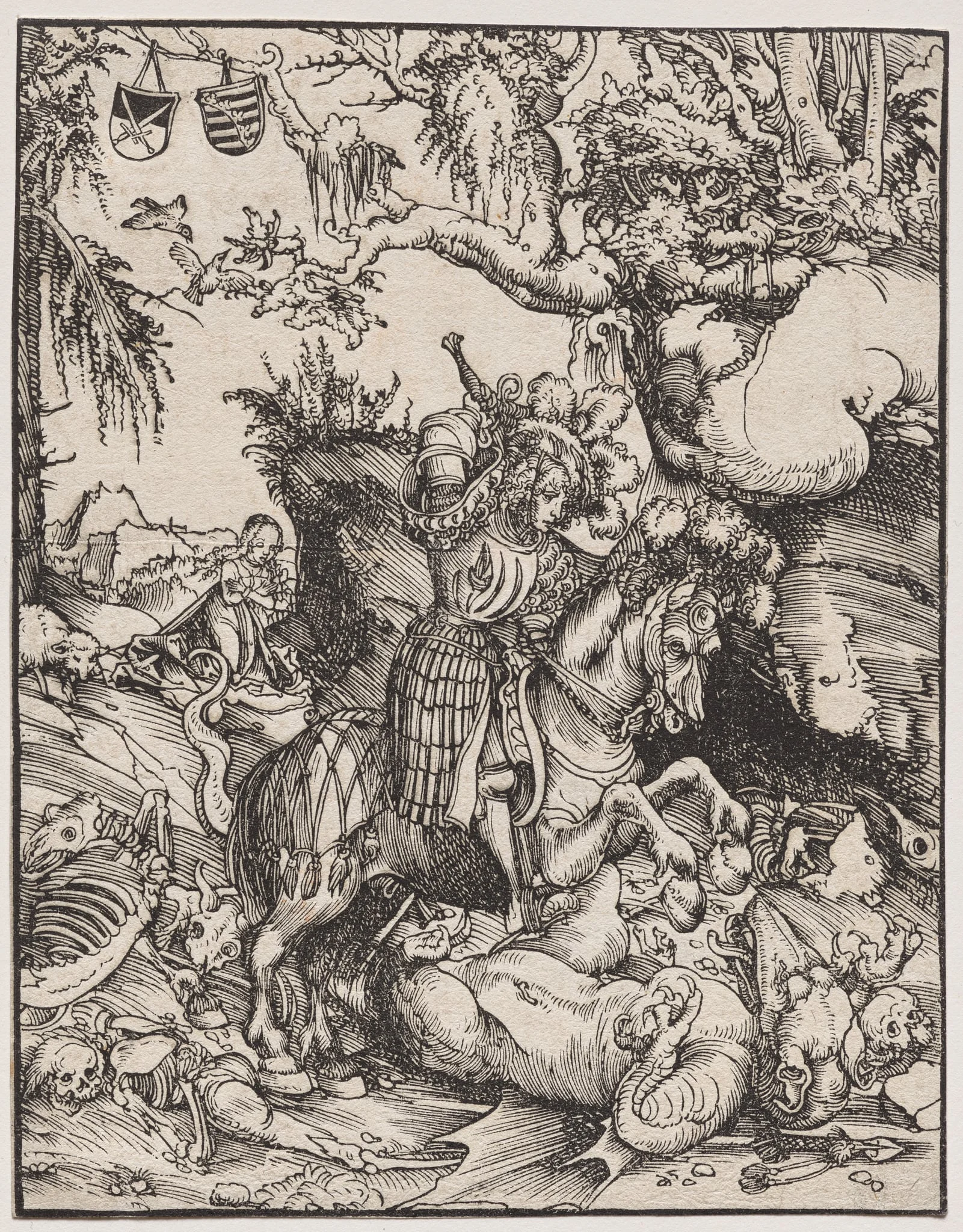 Saint George Slaying the Dragon, by Lucas Cranach the Elder, 1512