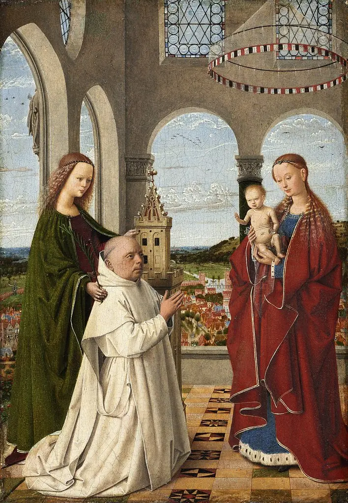 Mary with the Child, St. Barbara and a Carthusian Monk