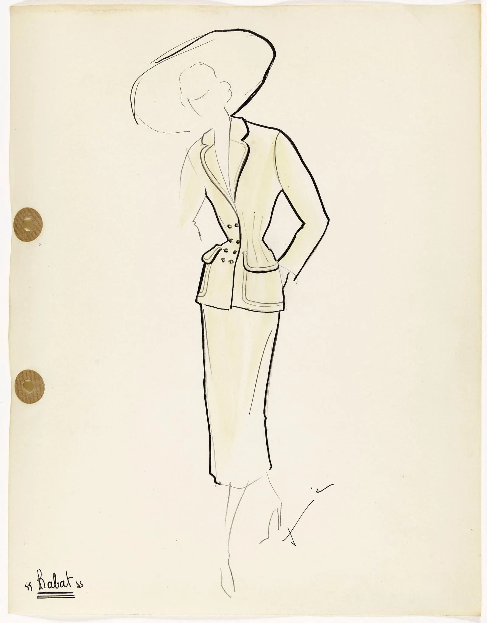 'Rabat', by Carven, 1949
