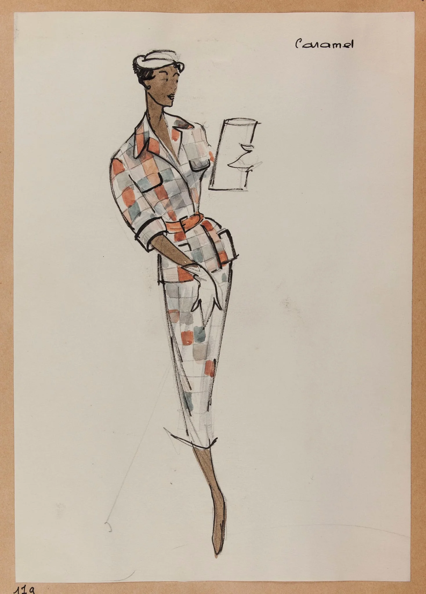 Caramel, by Carven, 1951