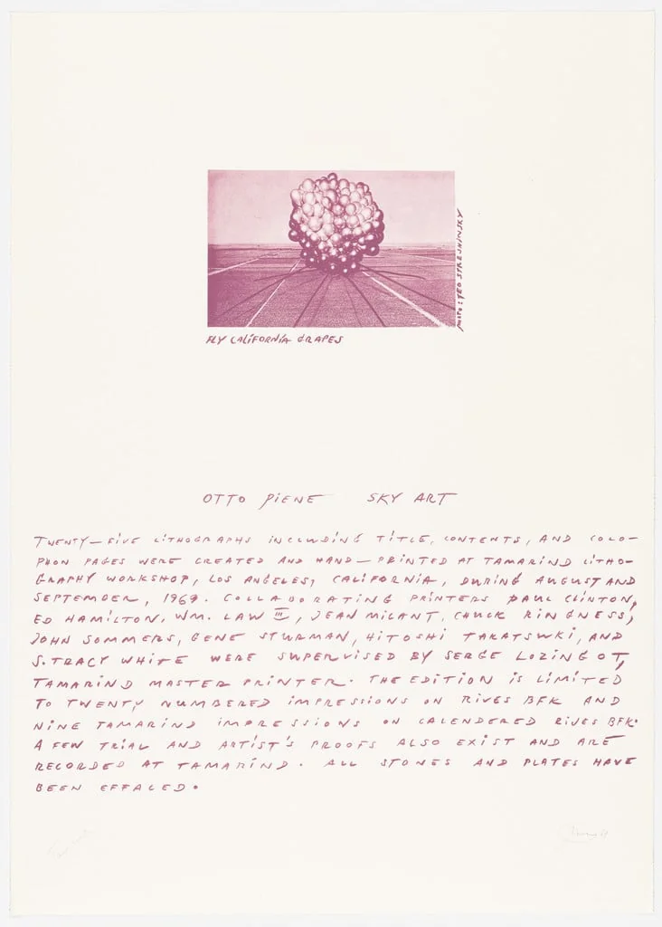 Untitled, by Otto Piene, ink, 1969