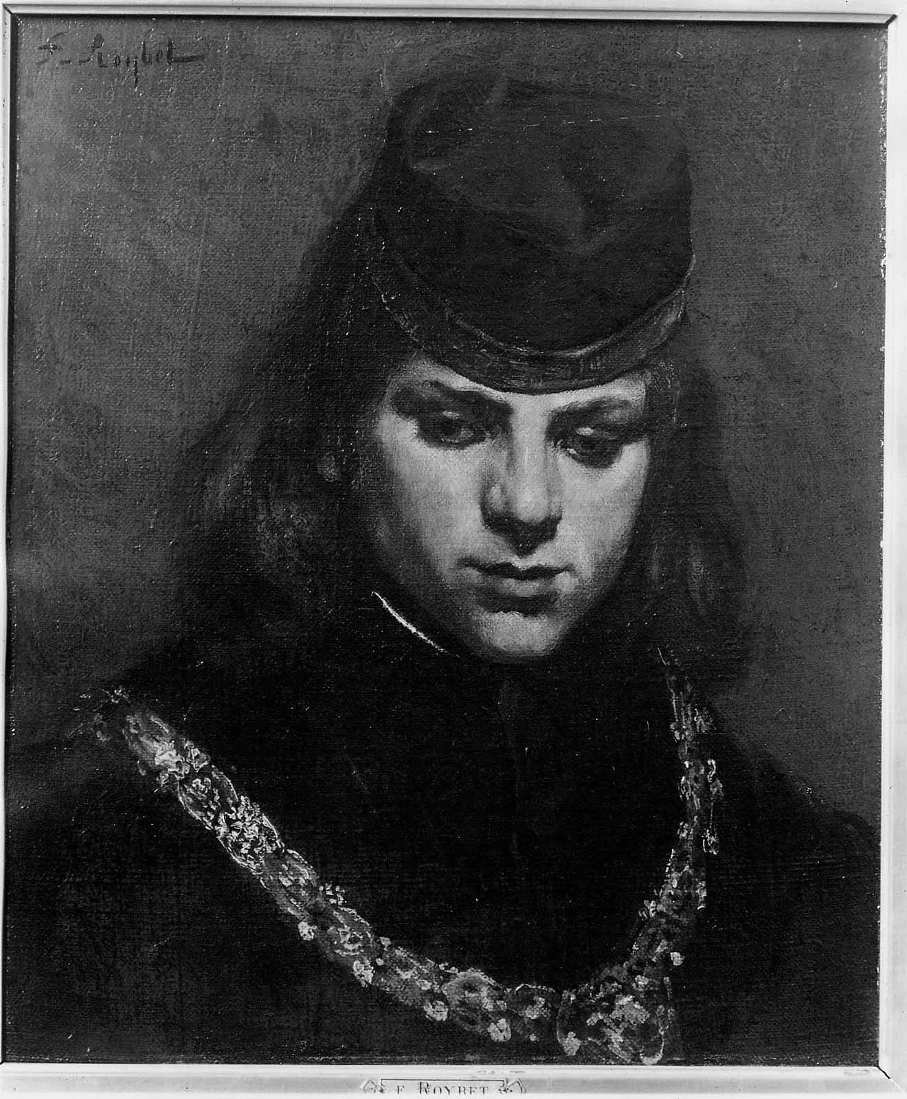 Young Man in Medieval Costume, by Ferdinand Roybet, oil, 1890